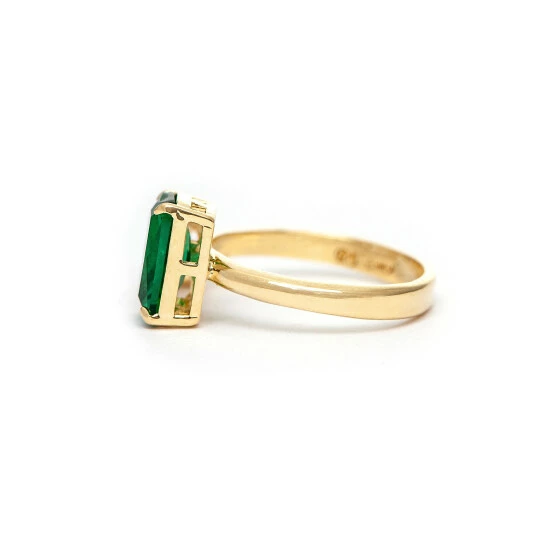 Rivka Friedman Emerald Crystal + Cubic Zirconia Open Band Ring Rings Multicolor 3 Rivka Friedman Emerald Crystal + Cubic Zirconia Open Band Ring Rings Multicolor - Image 3