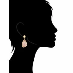 Rivka Friedman Rose Quartz Drop Earrings -Rivka Friedman Shop unnamed file 120