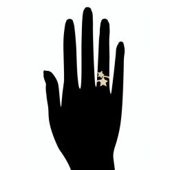 Rivka Friedman Cubic Zirconia Encrusted Star Wrap Ring Rings Gold -Rivka Friedman Shop unnamed file 145