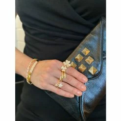 Rivka Friedman Cubic Zirconia Encrusted Star Wrap Ring Rings Gold -Rivka Friedman Shop unnamed file 146