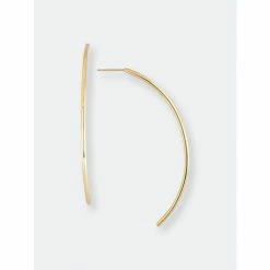 Rivka Friedman Felix + Lola Polished Wire Drop Earrings - Closeout Gold