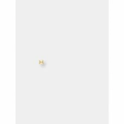 Alternative view of Rivka Friedman Satin Square Stud Earrings Gold