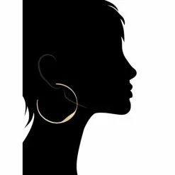 Rivka Friedman Twisted Satin Hoop - 3" Earrings Gold 5 Rivka Friedman Twisted Satin Hoop - 3" Earrings Gold -Rivka Friedman Shop unnamed file 186