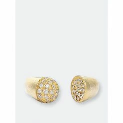 Rivka Friedman Satin CZ Bypass Ring Rings Gold -Rivka Friedman Shop unnamed file 225