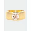Rivka Friedman Cubic Zirconia Princess Cut Band Ring Rings Gold