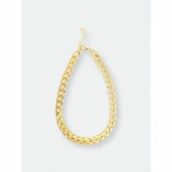 Rivka Friedman Gold Curb Link Necklace Necklaces