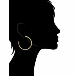 Rivka Friedman Bamboo + Cz Hoop Earrings Gold -Rivka Friedman Shop unnamed file 339