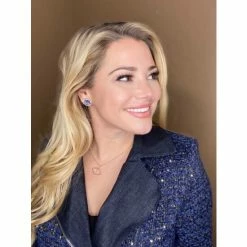 Rivka Friedman Swiss Blue Cz Encrusted Clover Stud Earrings -Rivka Friedman Shop unnamed file 355