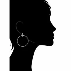 Rivka Friedman Rhodium Circle Cubic Zirconia Top Earrings Silver -Rivka Friedman Shop unnamed file 375