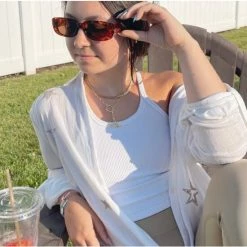 Alternative view of Rivka Friedman Figaro Chain Link Toggle Necklace Necklaces Gold