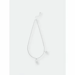 Rivka Friedman Rhodium Moon & Star Necklace Necklaces Silver