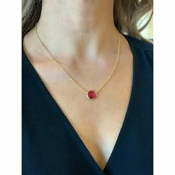 Rivka Friedman Round Faceted Rubellite Crystal Pendant Necklaces Gold 5 Rivka Friedman Round Faceted Rubellite Crystal Pendant Necklaces Gold -Rivka Friedman Shop unnamed file 418