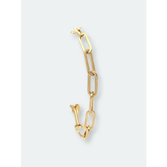 Rivka Friedman Polished Paper Clip Link Bracelet Bracelets Gold 2 Rivka Friedman Polished Paper Clip Link Bracelet Bracelets Gold - Image 2