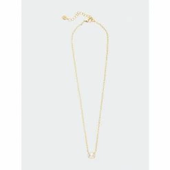 Rivka Friedman Emerald Cut Bezel Set Cubic Zirconia Pendant Necklace Necklaces Gold