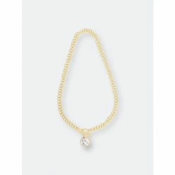 Rivka Friedman Polished Link Toggle & Charm Necklace Necklaces Gold