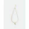 Rivka Friedman Pearl & Chain Necklace With Butterfly CZ Charm Necklaces Gold
