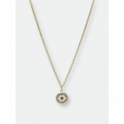 Rivka Friedman Evil Eye Charm Pendant Necklaces Gold