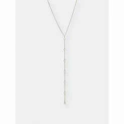 Rivka Friedman Cubic Zirconia Bezel Y Necklace Necklaces Gold