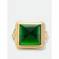 Rivka Friedman Emerald & CZ Bezel Ring Rings Gold 5 Rivka Friedman Emerald & CZ Bezel Ring Rings Gold -Rivka Friedman Shop unnamed file 495