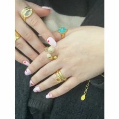 Rivka Friedman Chain Motif Polished Ring Rings Gold -Rivka Friedman Shop unnamed file 511