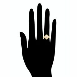 Rivka Friedman Mother Of Pearl Clover Ring Rings Gold/blush -Rivka Friedman Shop unnamed file 522