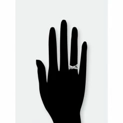 Rivka Friedman Rhodium Crossover Band Ring Rings Silver 5 Rivka Friedman Rhodium Crossover Band Ring Rings Silver -Rivka Friedman Shop unnamed file 534
