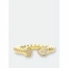 Rivka Friedman Twisted Shank Cubic Zirconia Band Ring Rings Gold