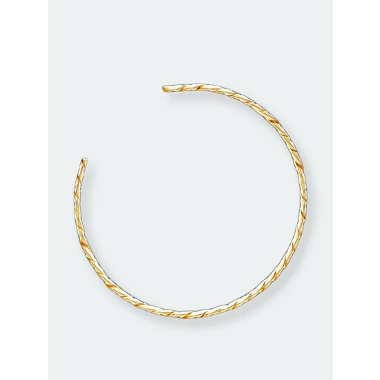 Rivka Friedman Polished Link Hoop Earrings Gold 2 Rivka Friedman Polished Link Hoop Earrings Gold - Image 2