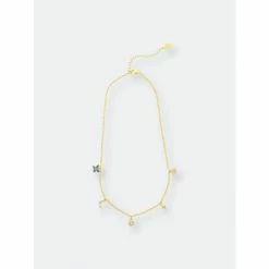 Rivka Friedman Multi Cubic Zirconia Charm Necklace Necklaces