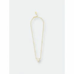 Rivka Friedman Triangle Cubic Zirconia Accent Necklace Necklaces Pearl