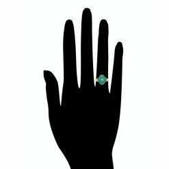 Rivka Friedman Turquoise Clover Ring Rings -Rivka Friedman Shop unnamed file 98